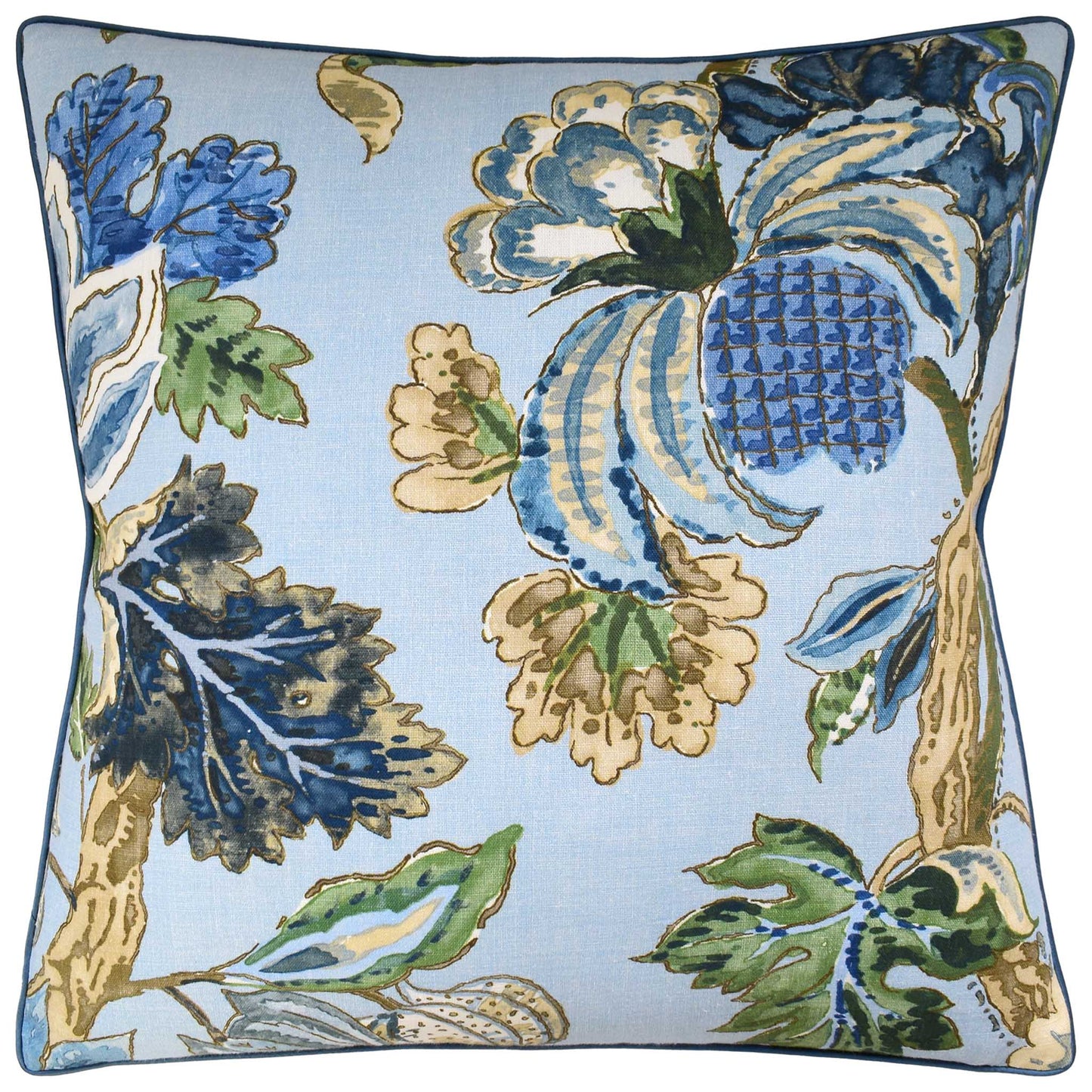 Throw Pillow: Stockbridge Blue 22" x 22"