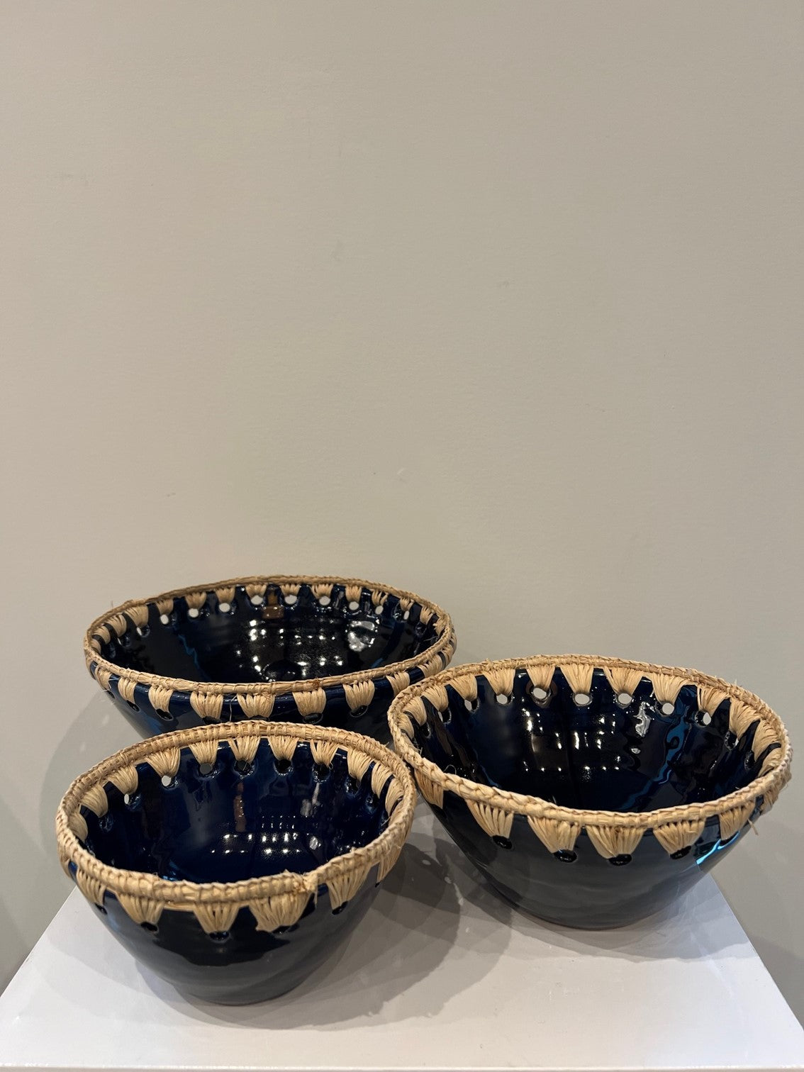 Moroccan Raffia Bowl Medium