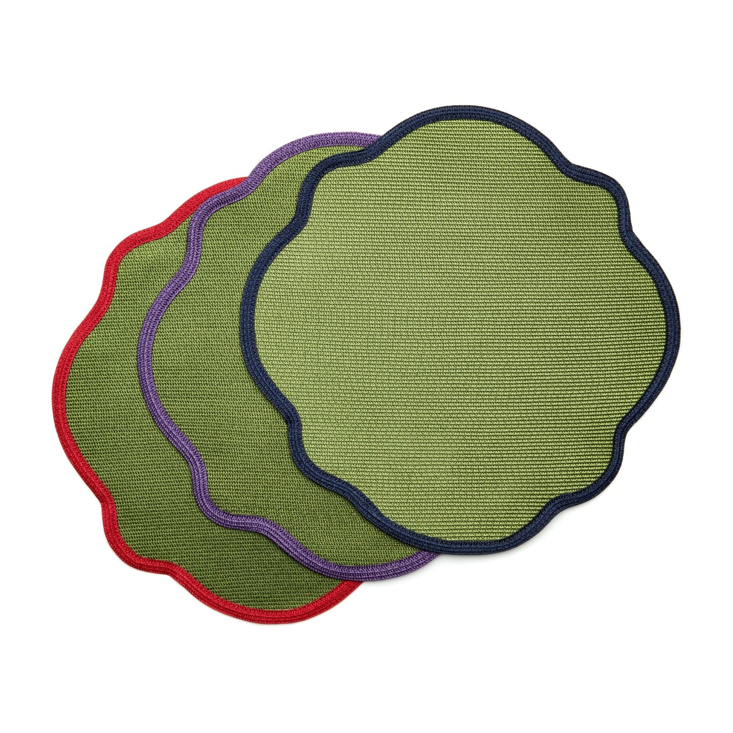 Autumn Piped Oxford Placemat (Pine) set of 4