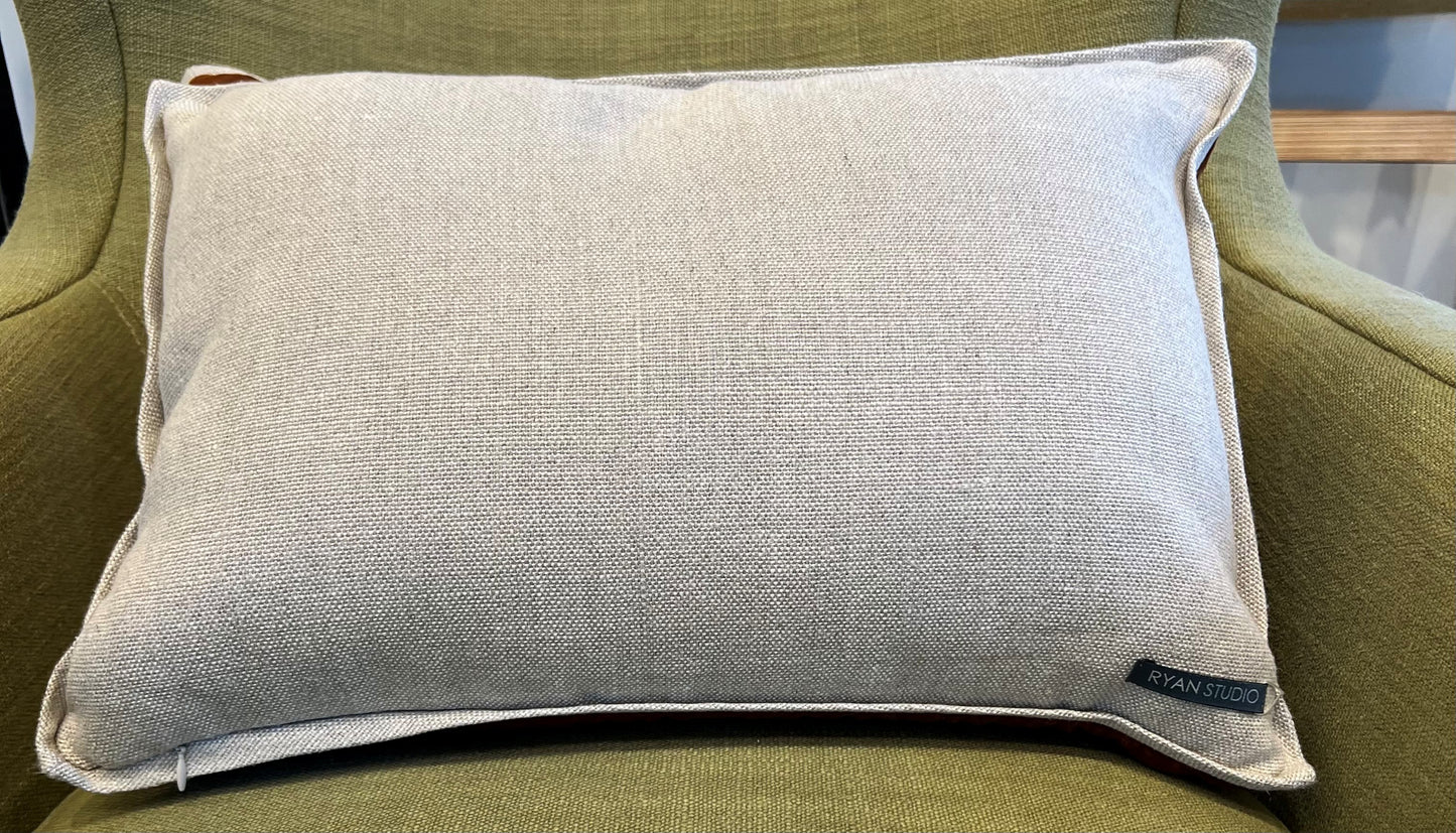 Throw Pillow: Giorgio Velvet Linen 14x20