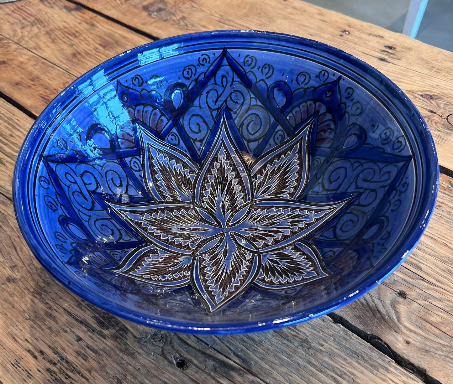 Hand-Painted Moroccan Ceramics Bowls & Cup