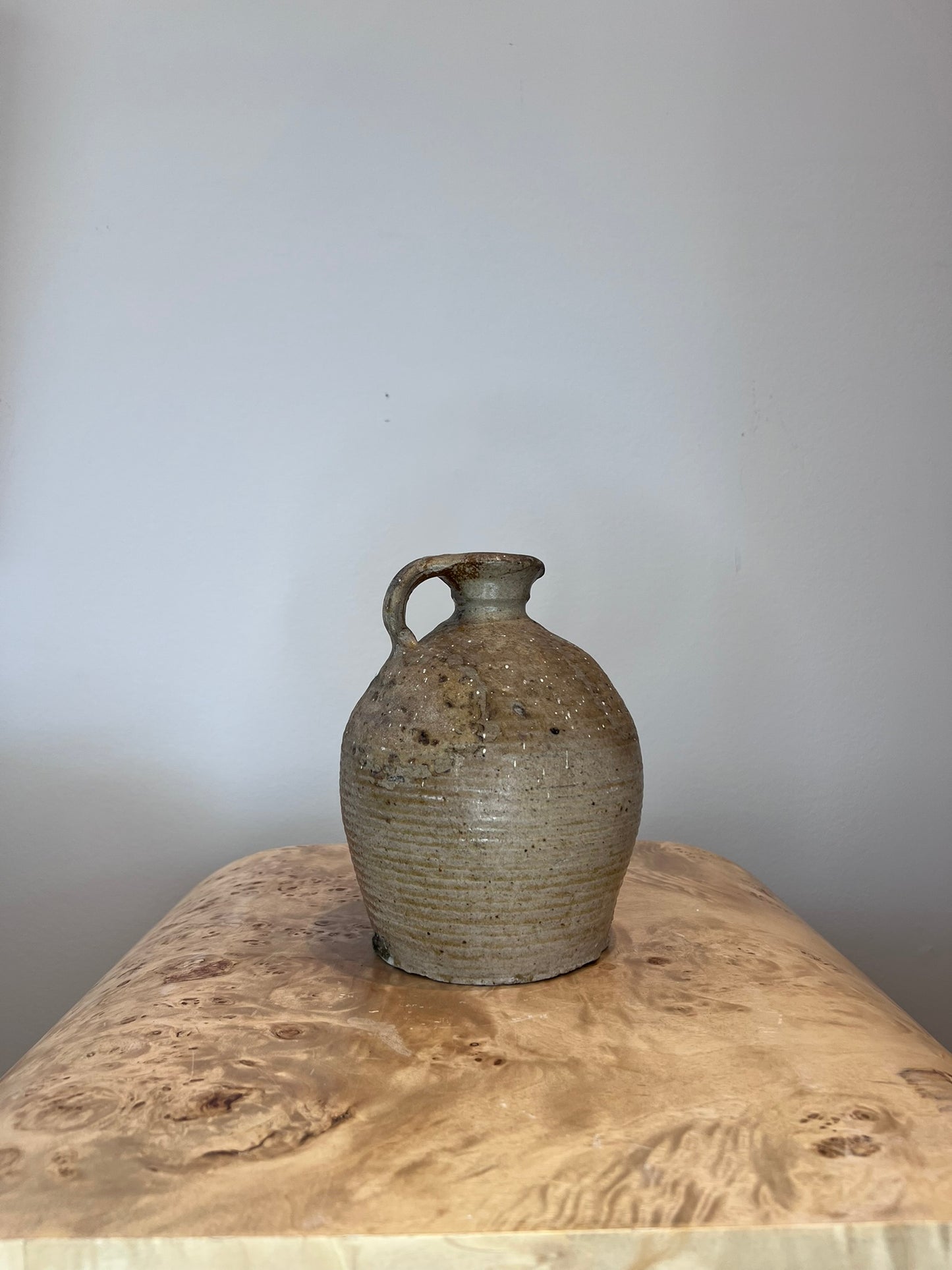 Antique French Earthenware Small Urn 2