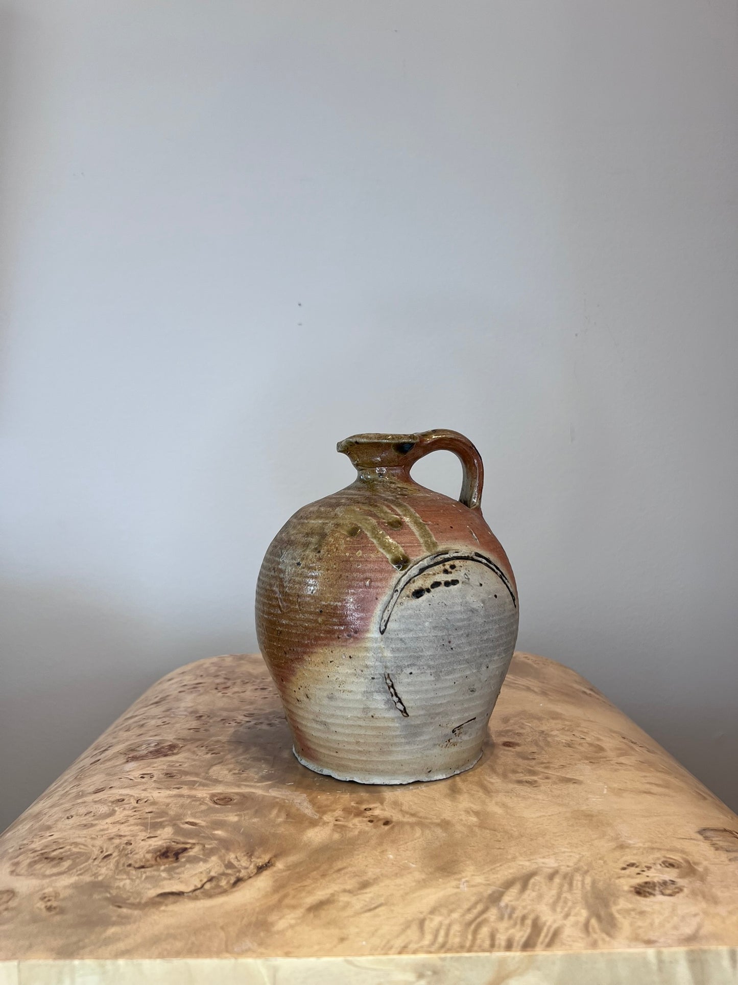 Antique French Earthenware Small Urn 4