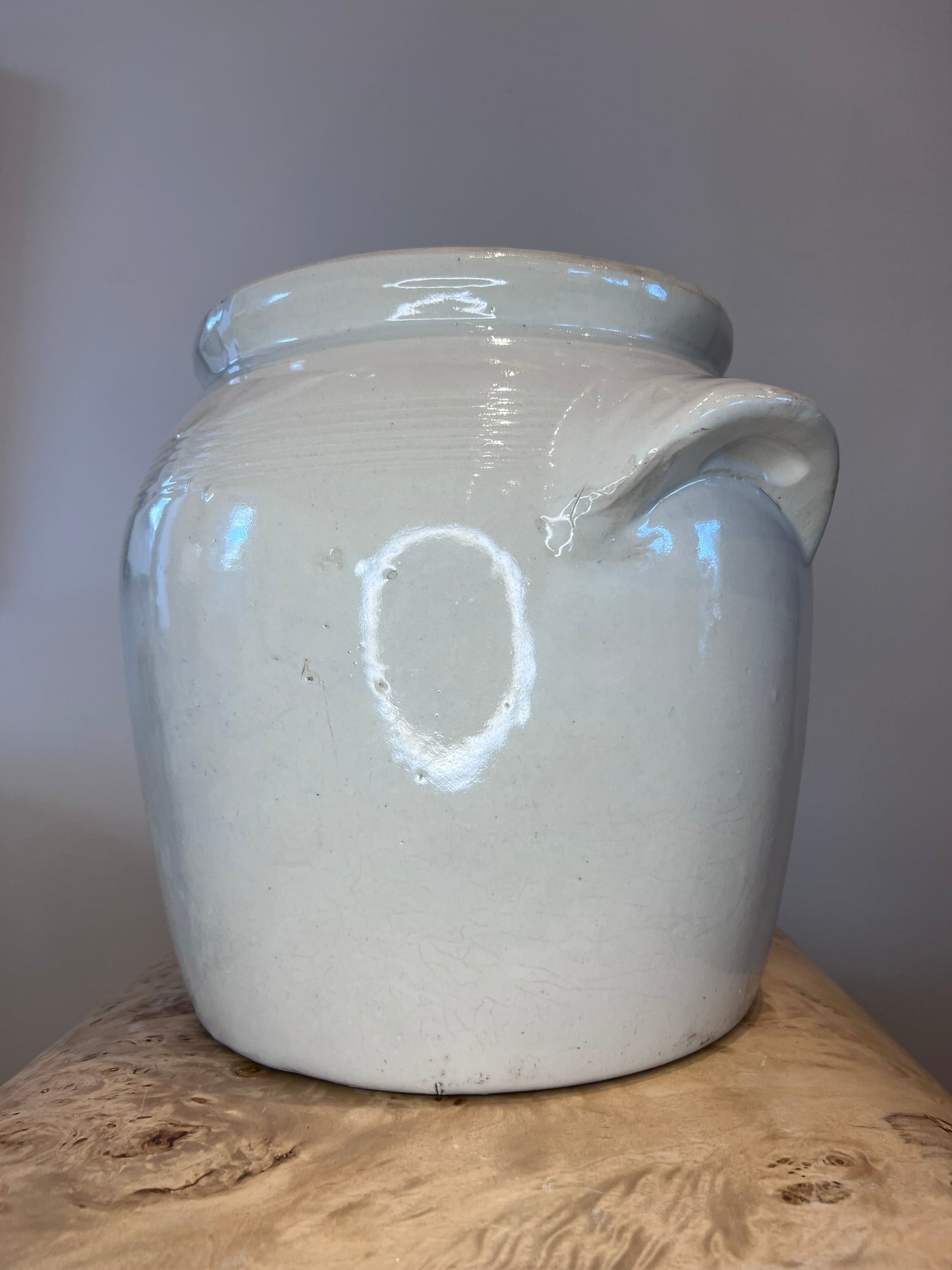 Vintage French Large White Urn