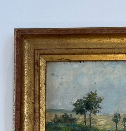 Artwork - Oil Painting Landscape Wheat Field