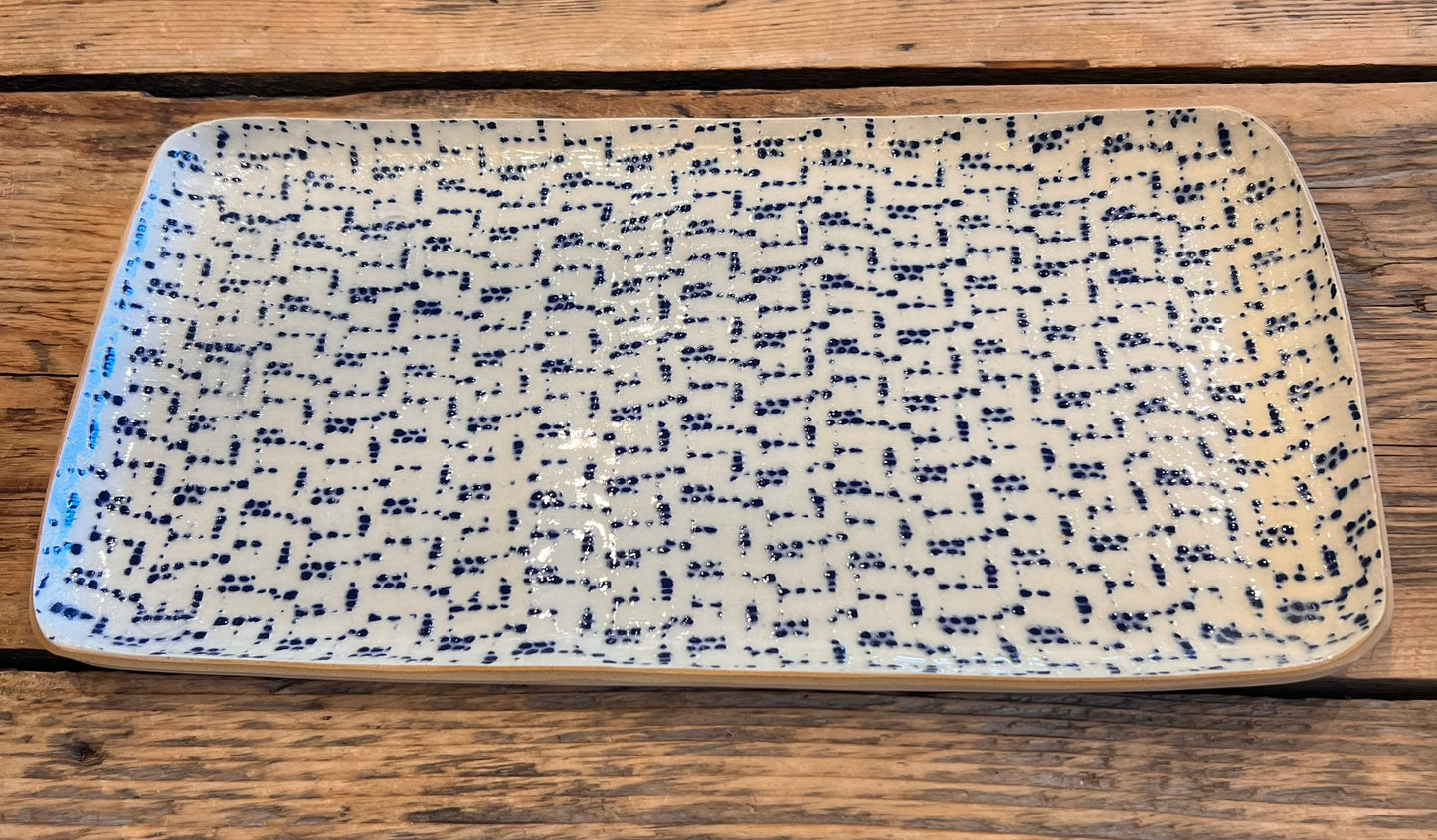 Tasting Tray - Maze Cobalt
