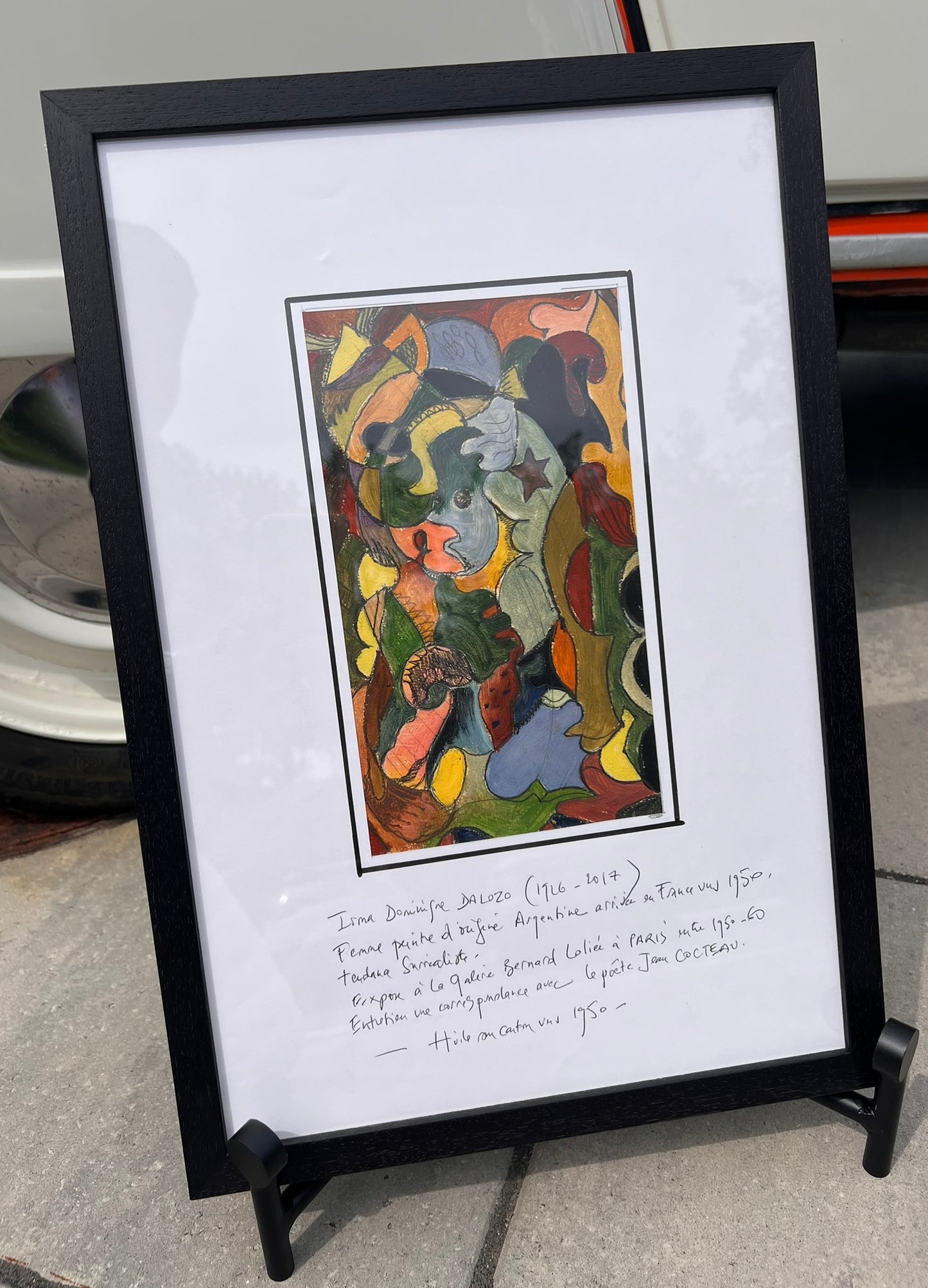 Irma Dominique Dalozo (1926–2017) Abstract Portrait, 13" x 19"