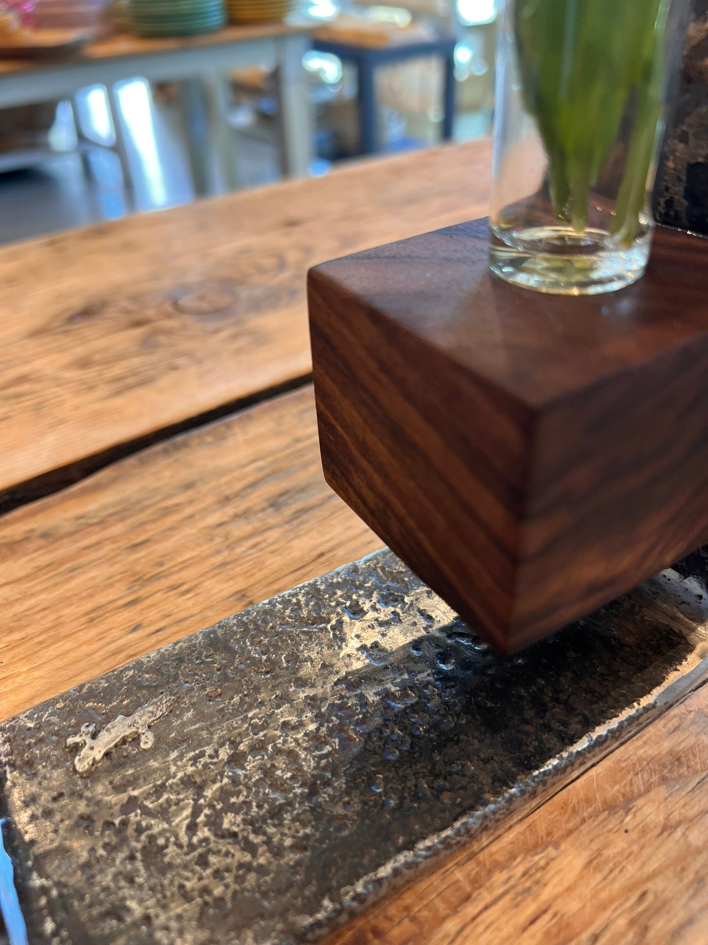 Bob Grosse - Steel & Walnut Sculptural Vase