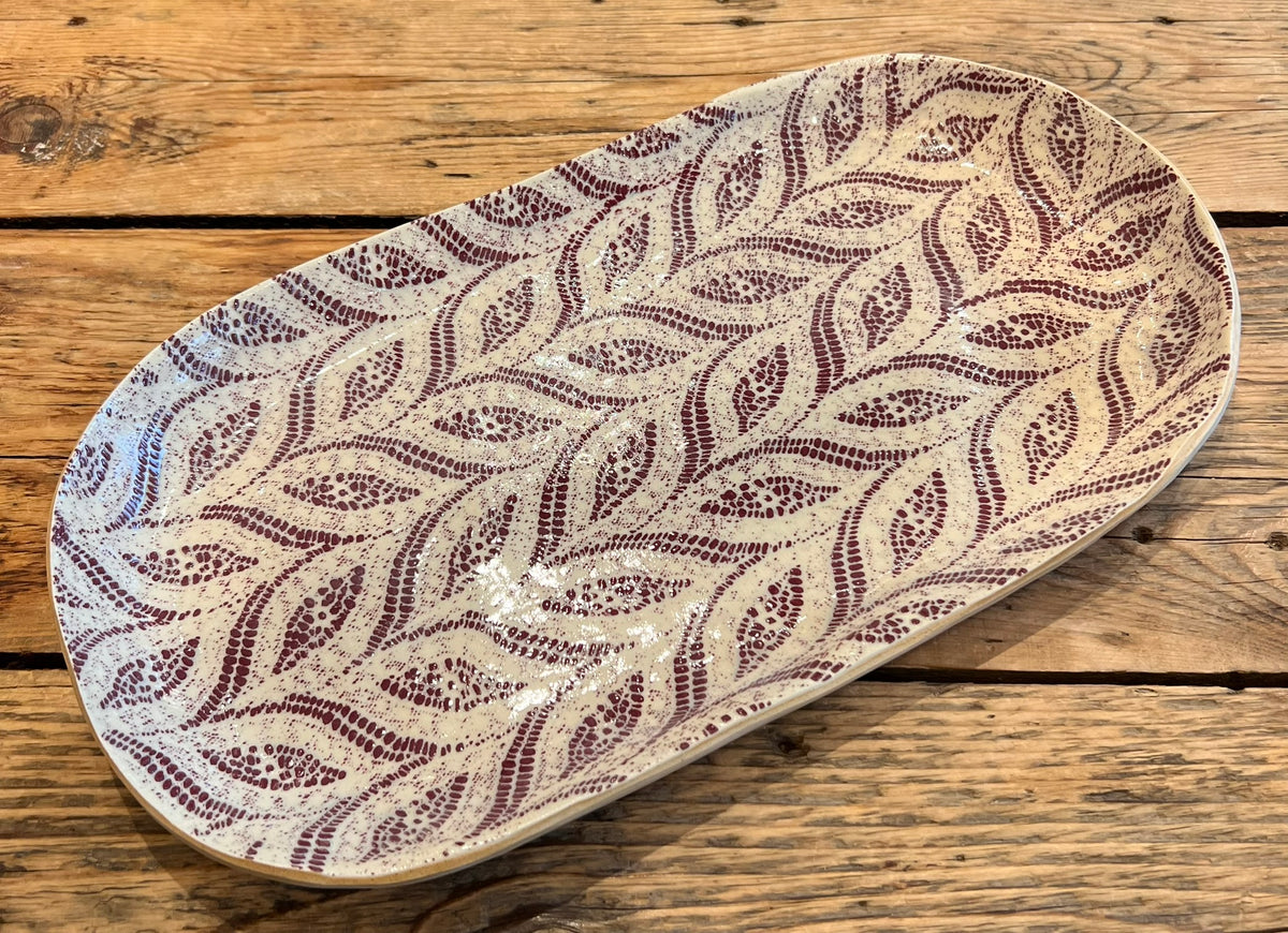 Large Fish Platter - Paisley
