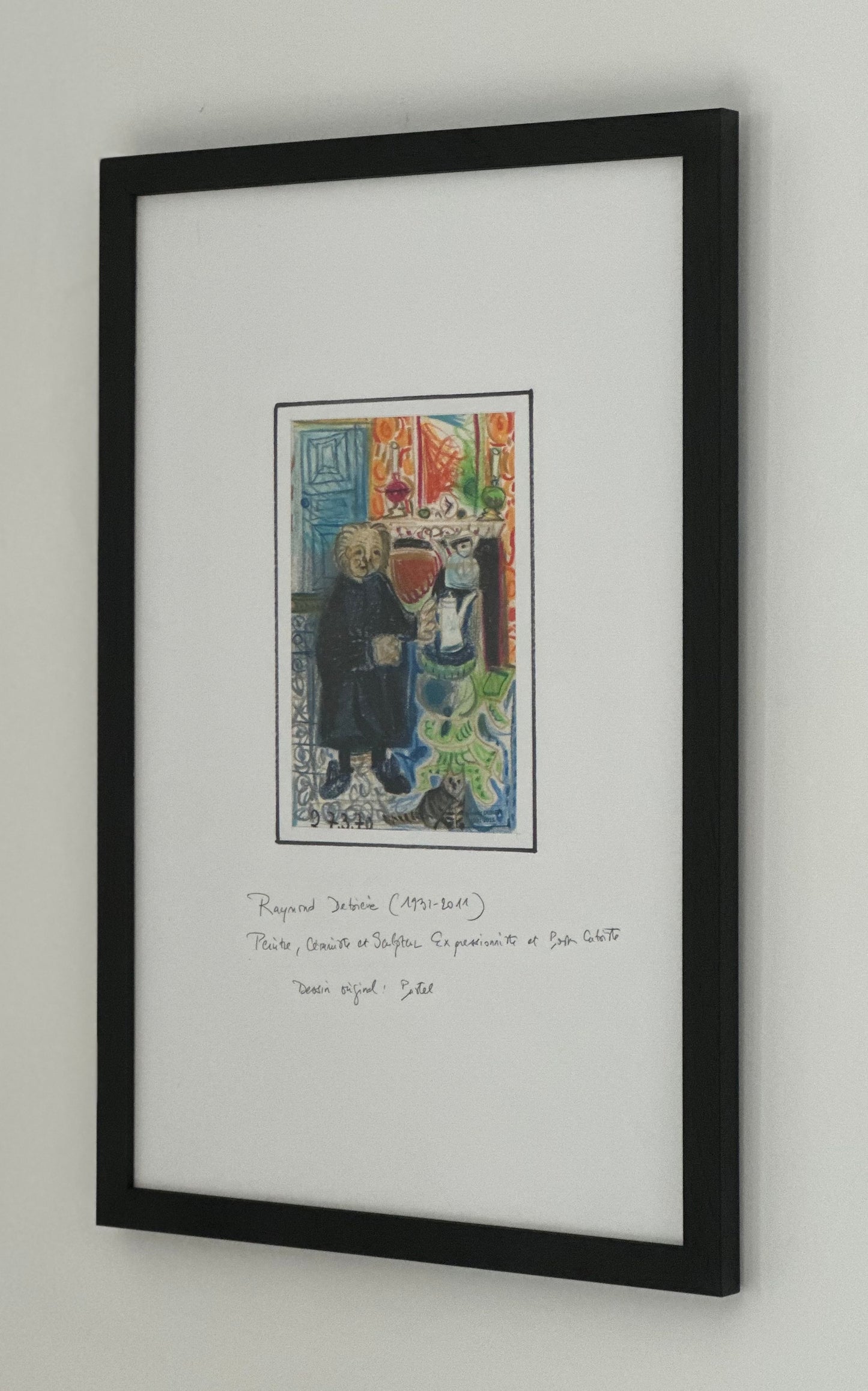 Artwork - Raymond Debieve - Abstract Man with Tea