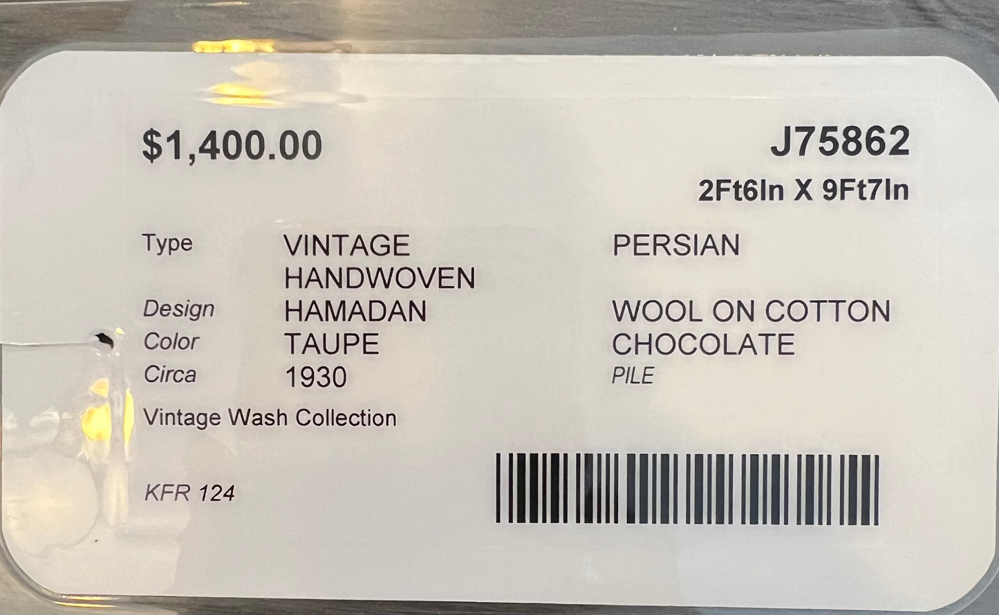 Vintage Hamadan Persian Rug J75862