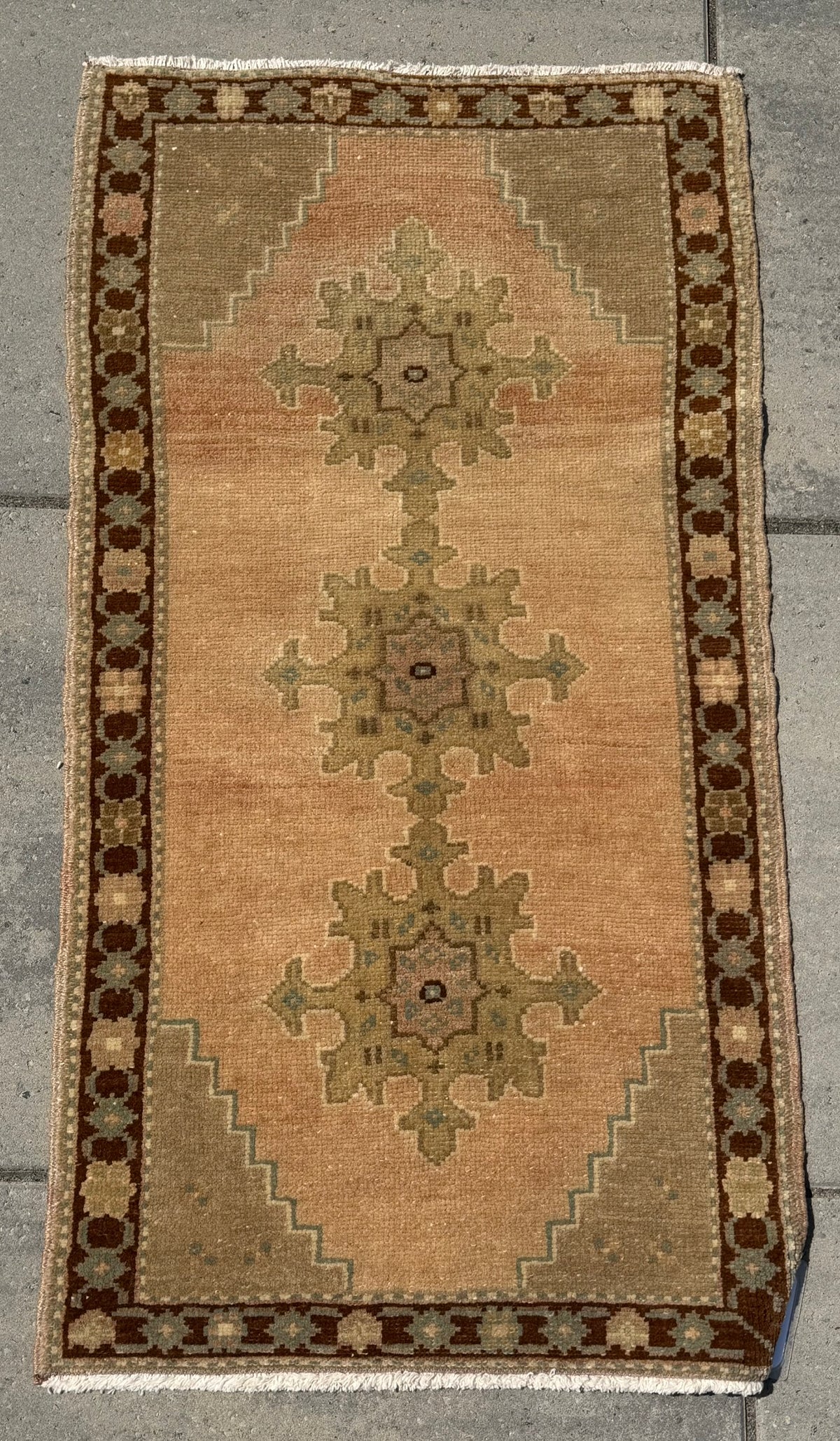 Vintage Turkish Yastik Rug J79052