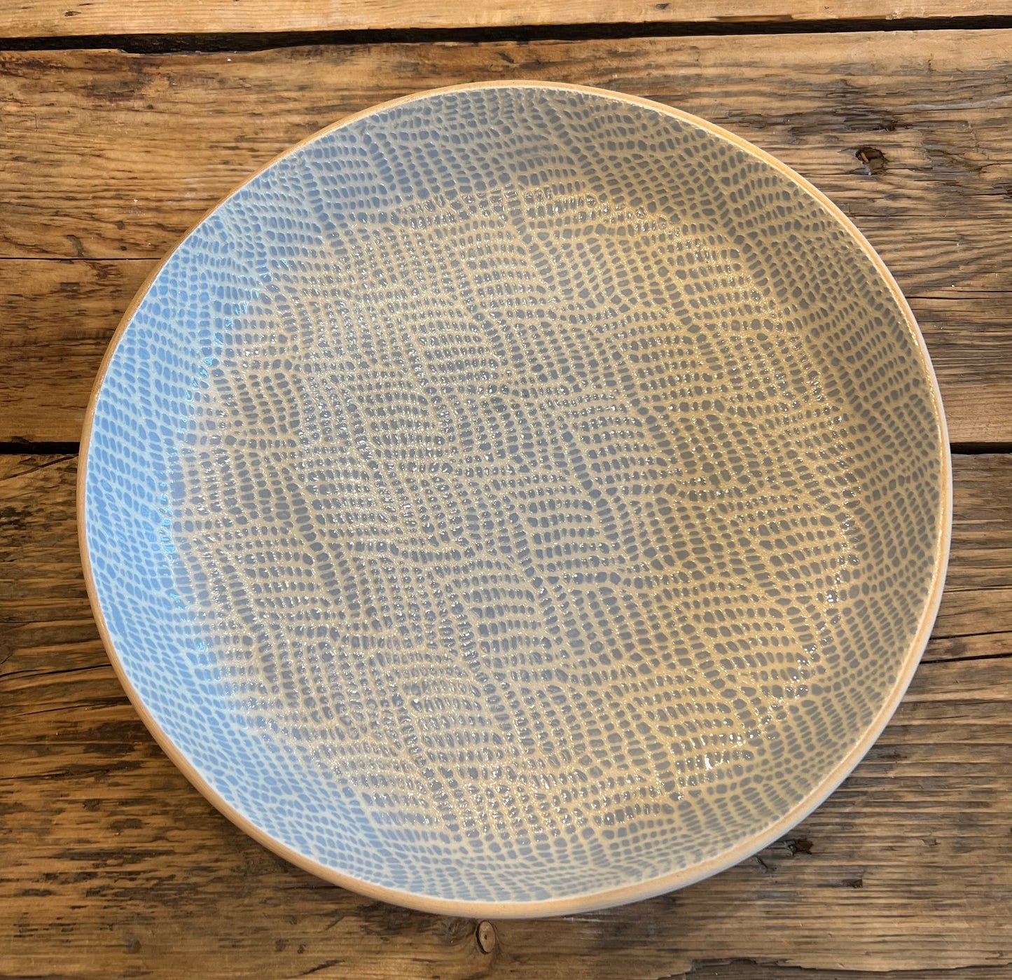 Lg Rd Cocktail Tray Braid