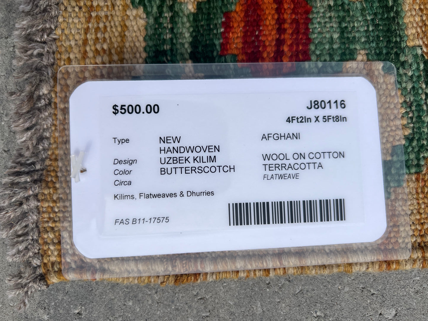 New Uzbek Kilim Rug J80116