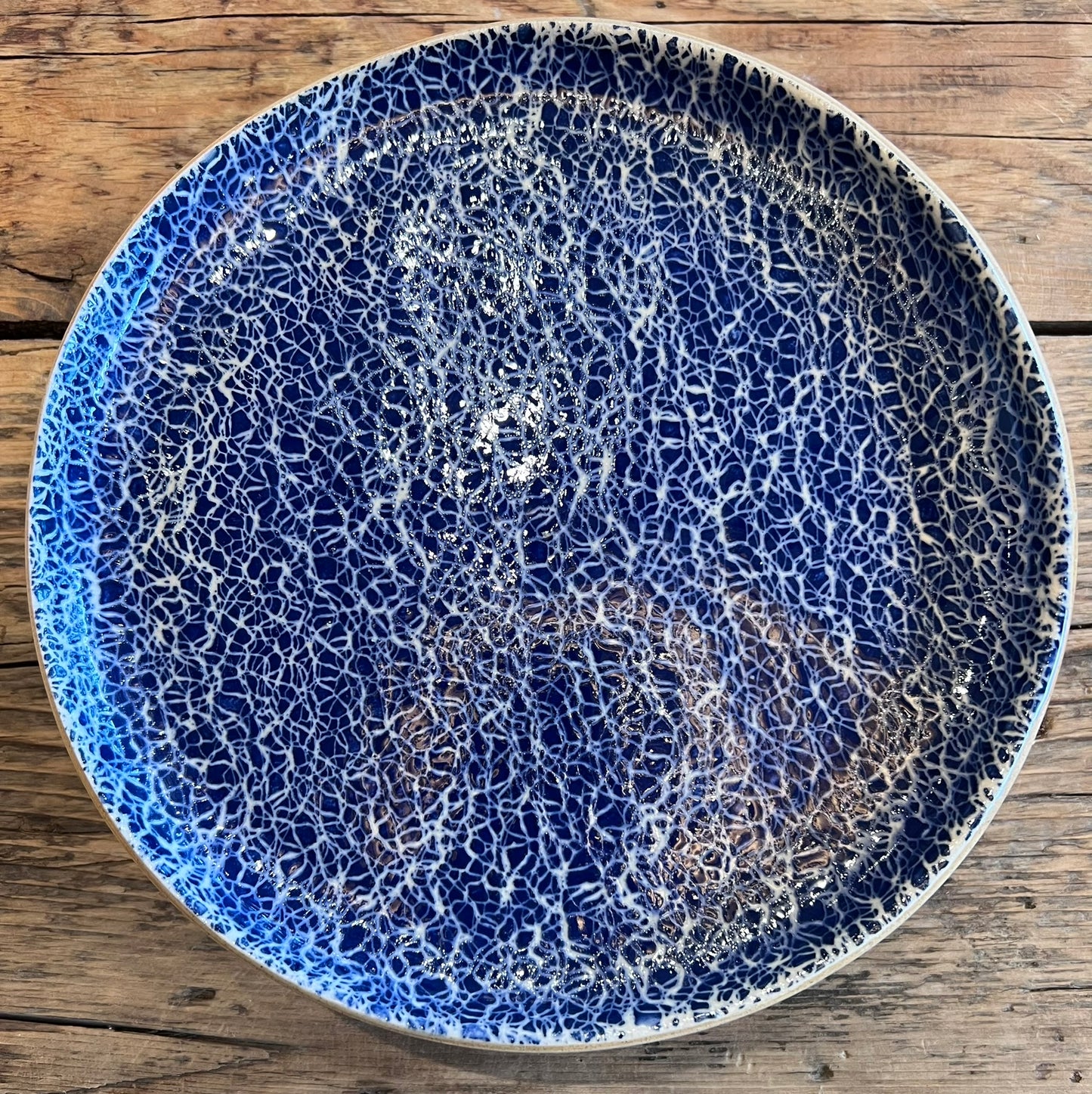 Sm Pedestal Cake Stand Crackle