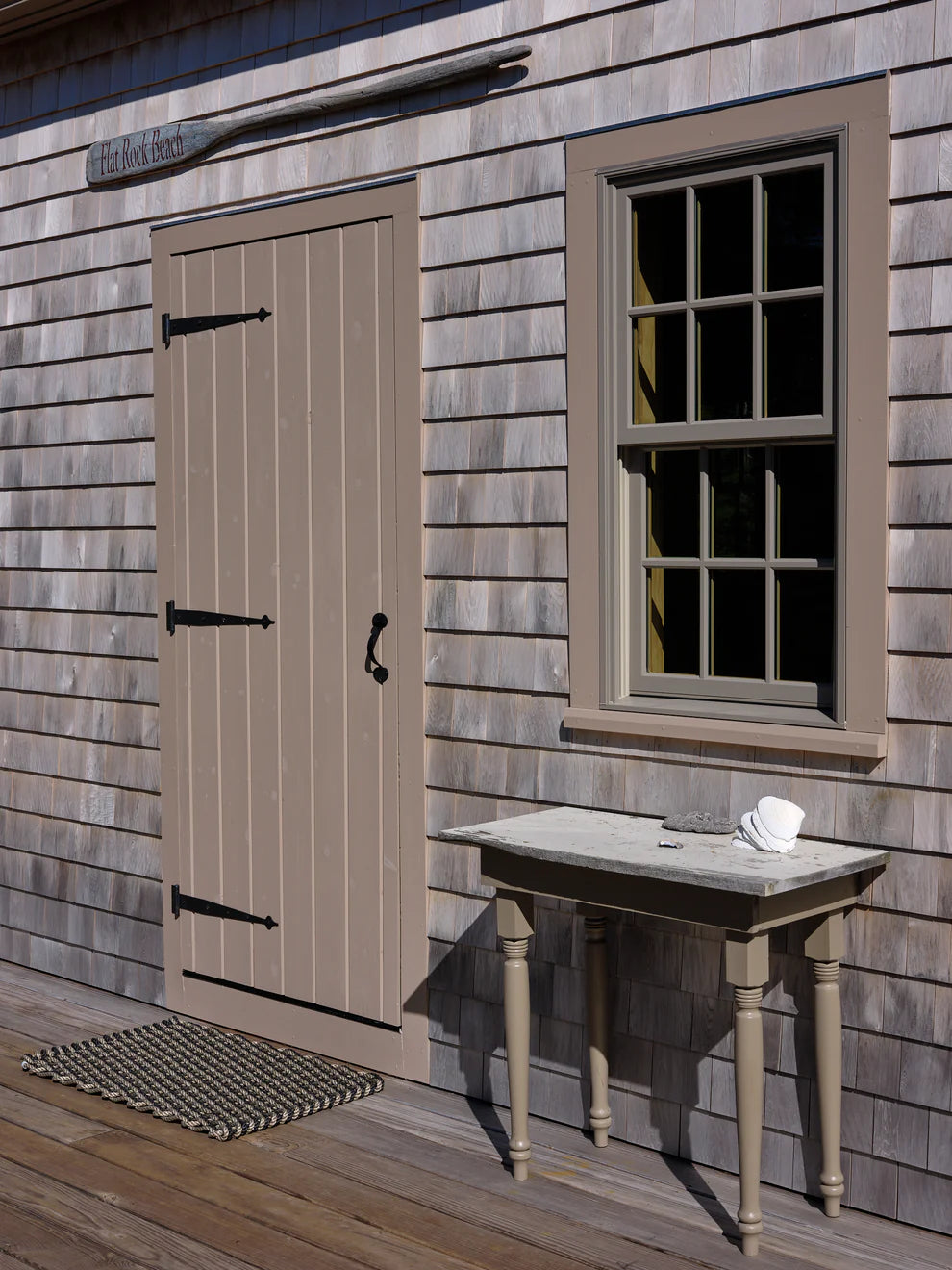 Large Sand/Charcoal Doormat 21" x 34"