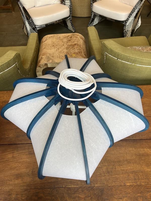 Otis Light large blue lobe light 28" ocean blue ash