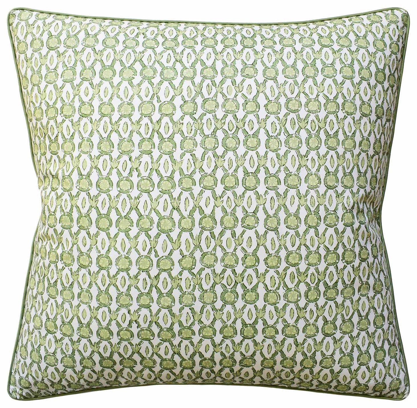 Throw Pillow: Galon Print (Leaf) 22" x 22"