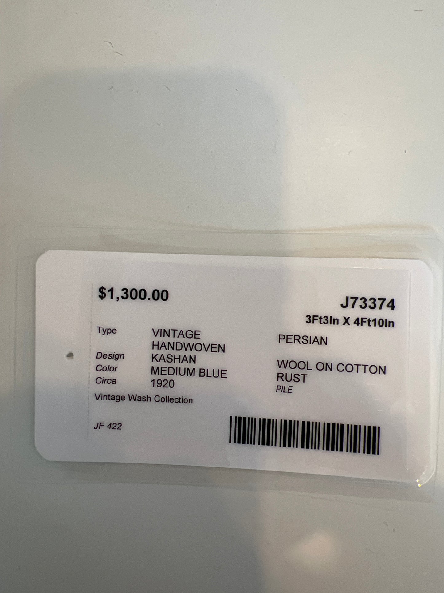 Vintage Kashan Persian Rug J73374