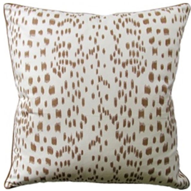 Throw Pillow: Les Touches (Sand) 22" x 22"