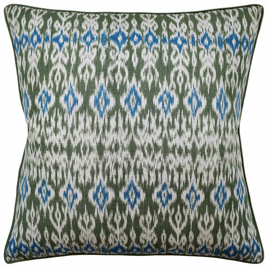 Throw Pillow: Atlas Ikat Wild Sage 22" x 22"