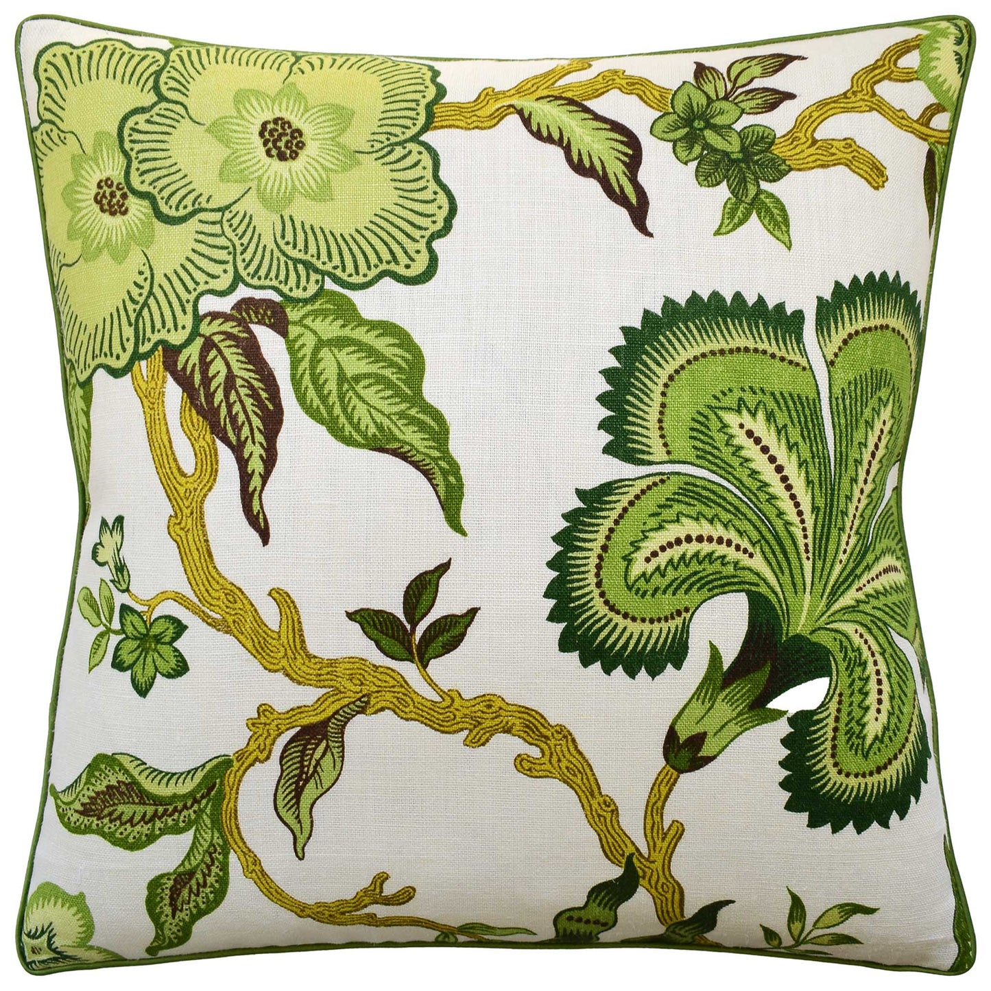 Throw Pillow: Hothouse Flowers 22" x 22"