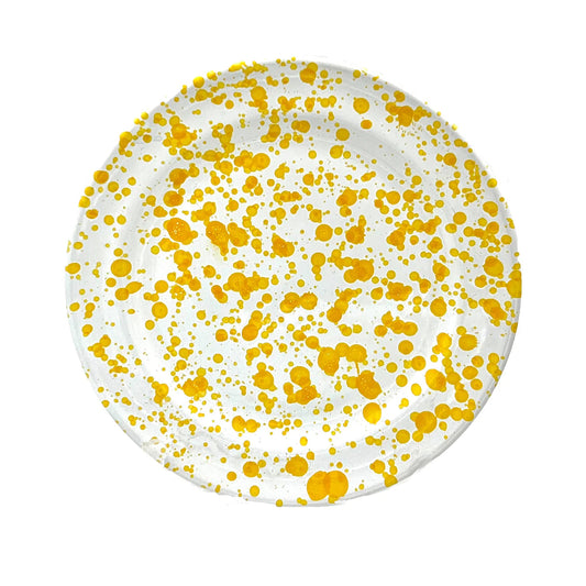 Taverna Speckled Soup Bowl, Yellow/White
