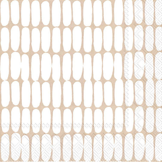 Paper Lunch Napkins 20 ct Alku Cream Christmas