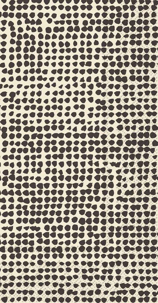 Paper Guest Towels 16 Ct Orkanen Linen Black Marimekko