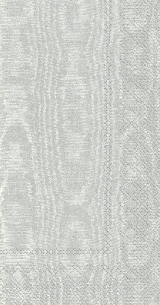 Paper Guest Towels 16 count Moiree Silver