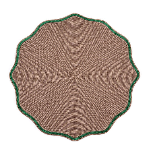 Autumn Piped Oxford Placemat (Pine) set of 4