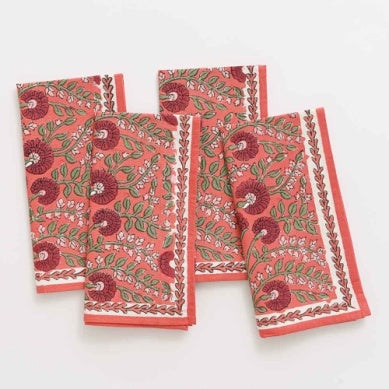 Pomegranate Napkins - set of 4