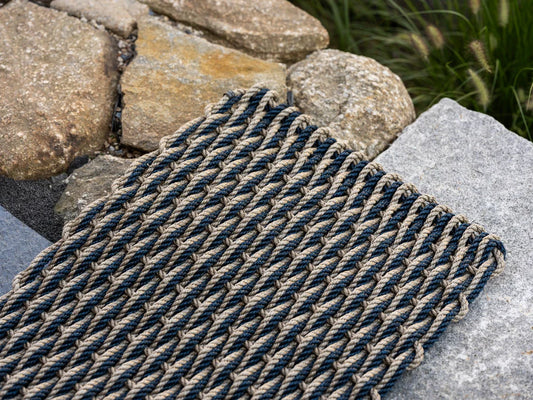 Large Sand/Charcoal Doormat 21" x 34"