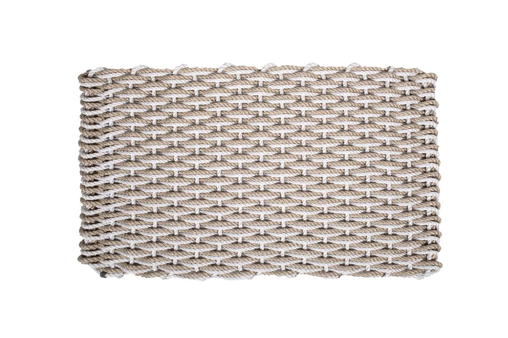 Large Fog Gray/Sand Doormat 21" x 34"