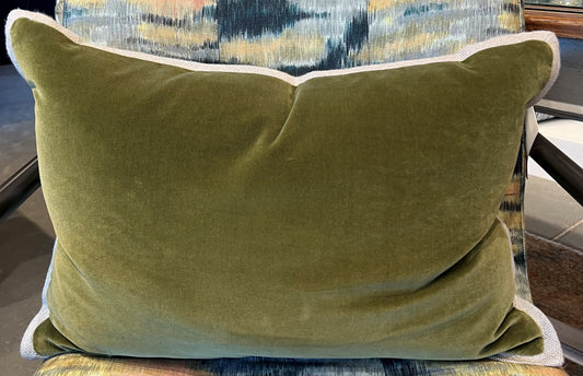 Throw Pillow: Giorgio Velvet Linen 14x20