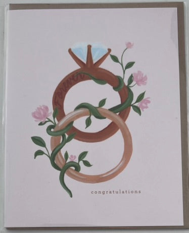 Stationery Biely and Shoaf Co Rings Intertwined