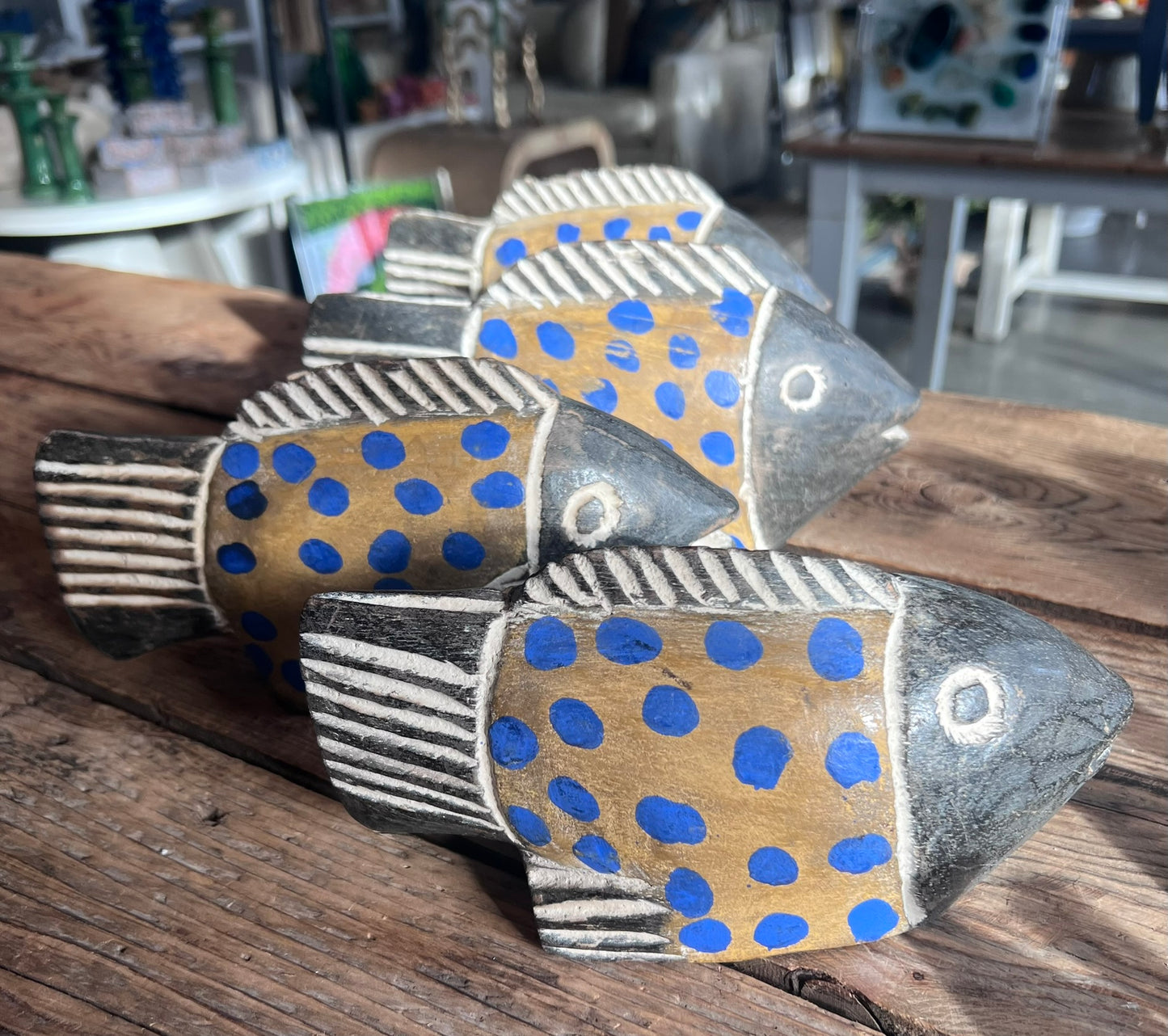Moroccan Hand Carved Painted Fish