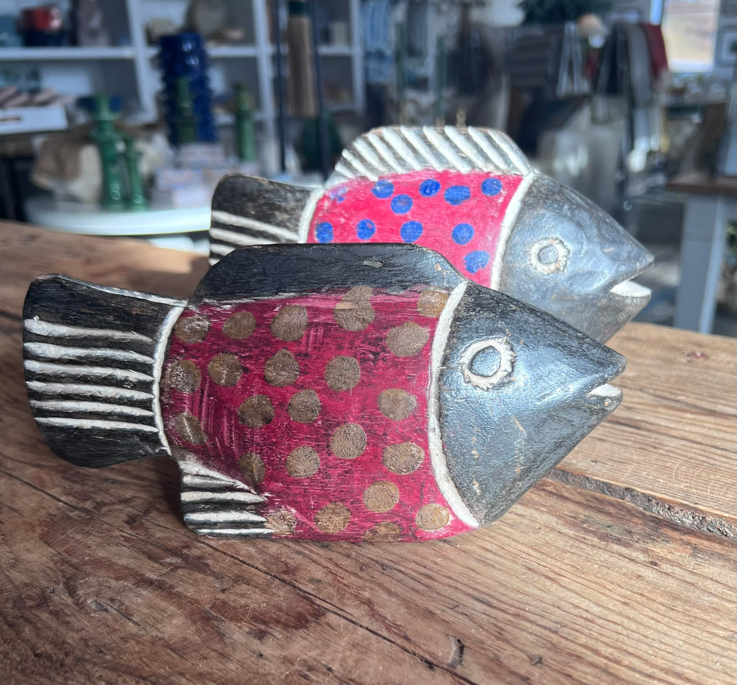 Moroccan Hand Carved Painted Fish