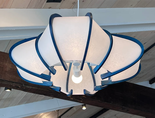 Otis Light large blue lobe light 28" ocean blue ash