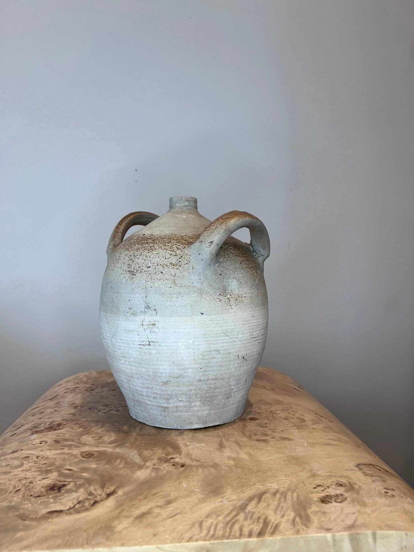 Antique French Earthenware Medium Urn 5