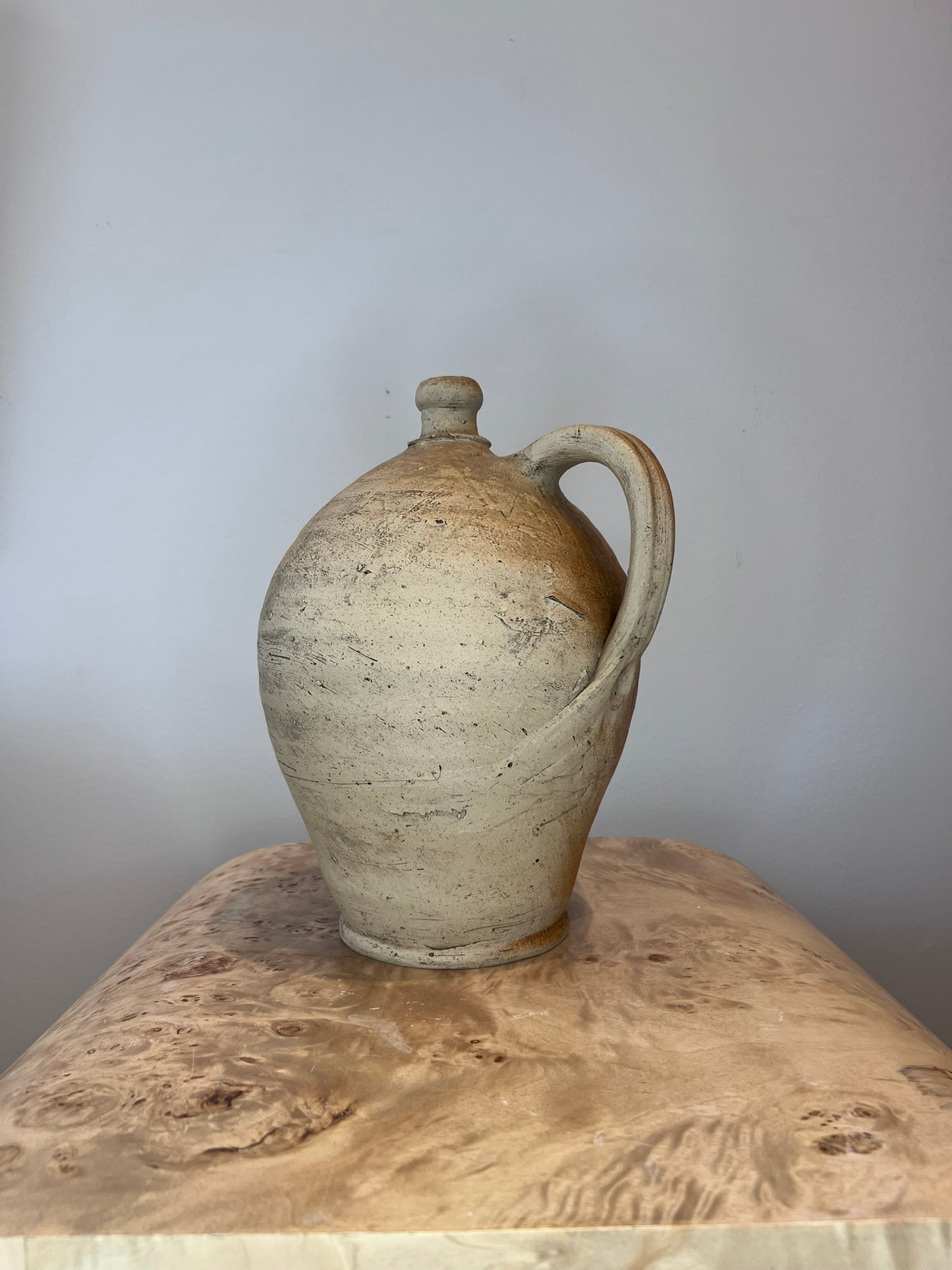 Antique French Earthenware Small Urn 1