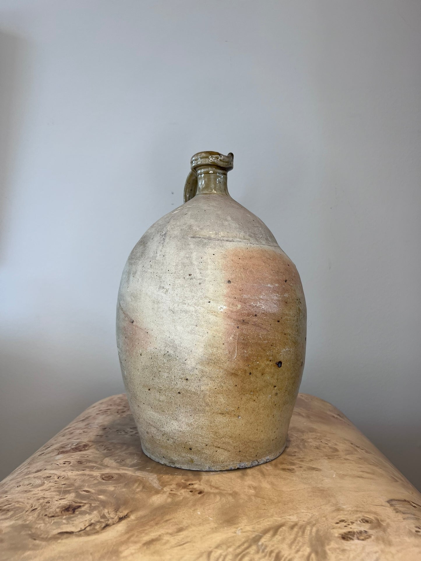 Antique French Earthenware Tall Urn 2