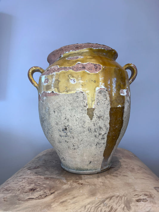 Antique French Medium Olive Jar 1