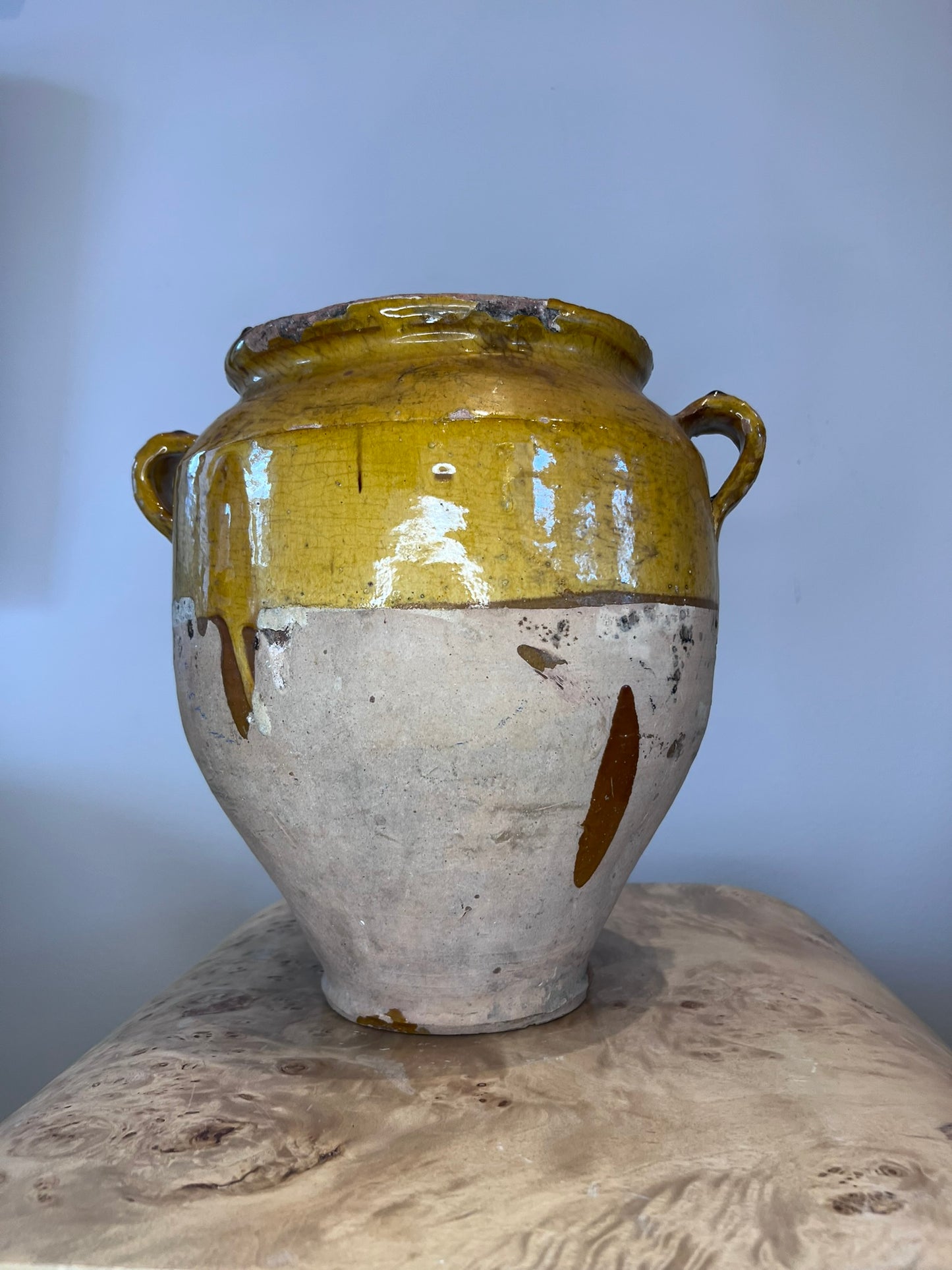 Antique French Medium Olive Jar 2