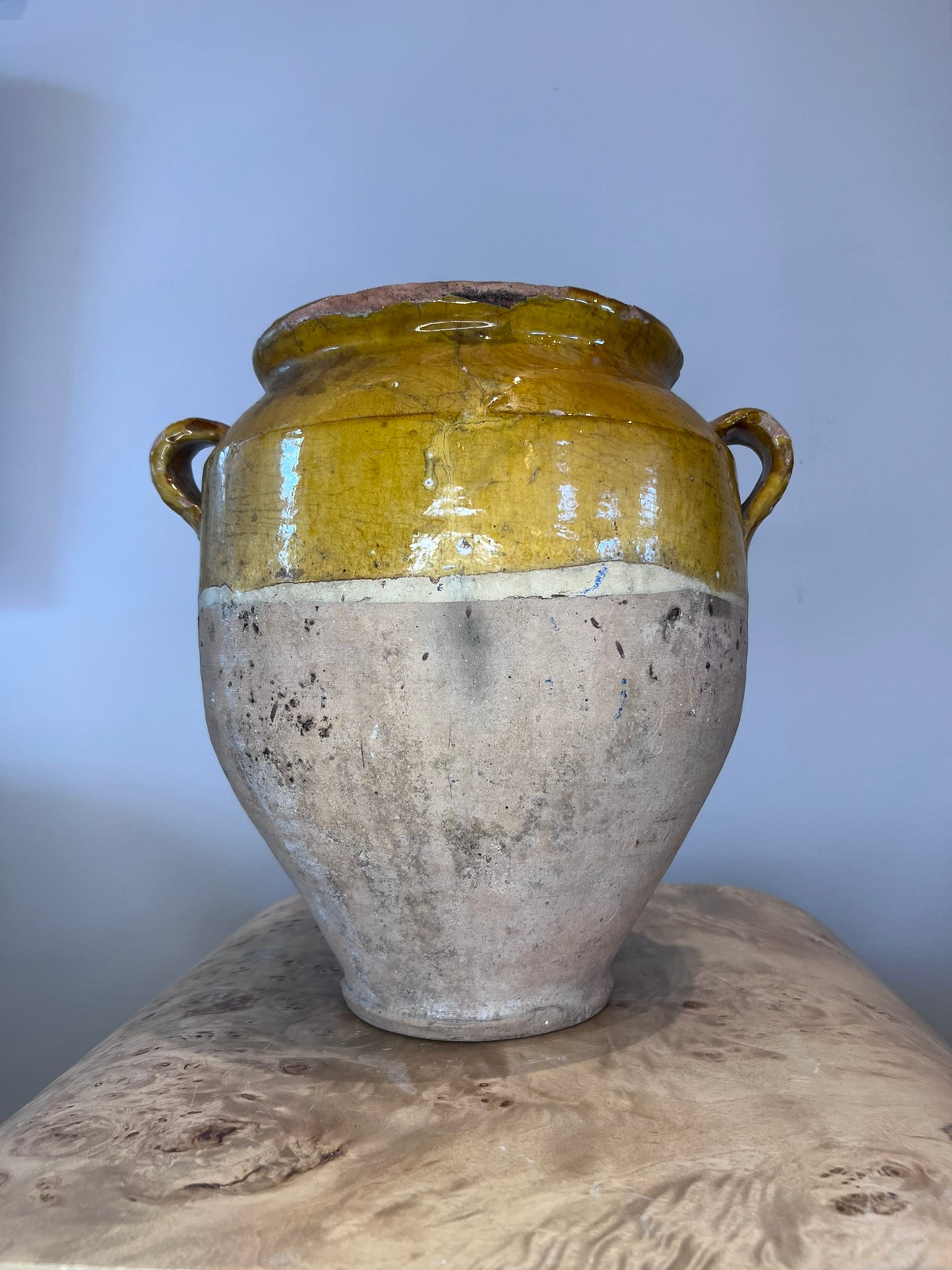 Antique French Medium Olive Jar 2