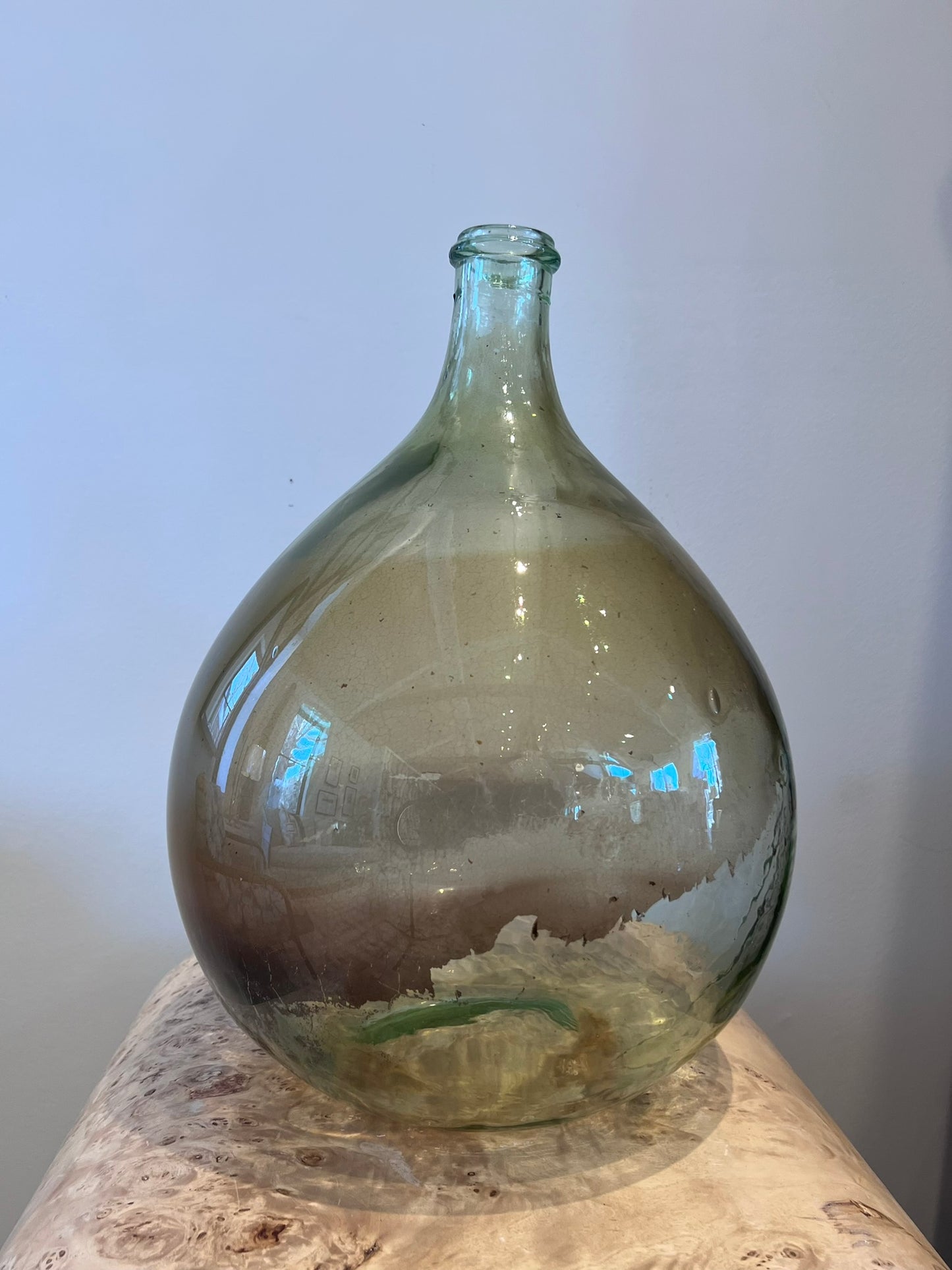 La Dame-Jeanne Glass Bottle Medium Clear Sediment