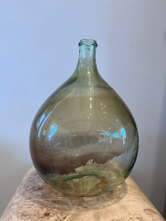 La Dame-Jeanne Glass Bottle Medium Clear Sediment