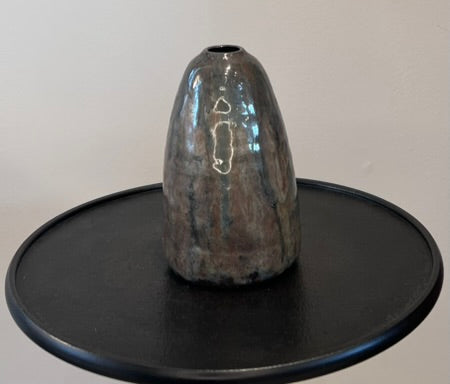 French Obus Vase – Sculptural French Ceramic Decorative Vase