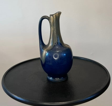 Denbac French Blue Pitcher – Art Deco Ceramic