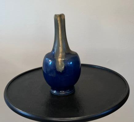 Denbac French Blue Pitcher – Art Deco Ceramic